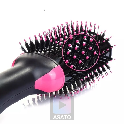 Szczotka Suszarka ASATO® 4w1 - 1000W Jonizacja - Prostownica Lokówka - 3 Poziomy Temperatury