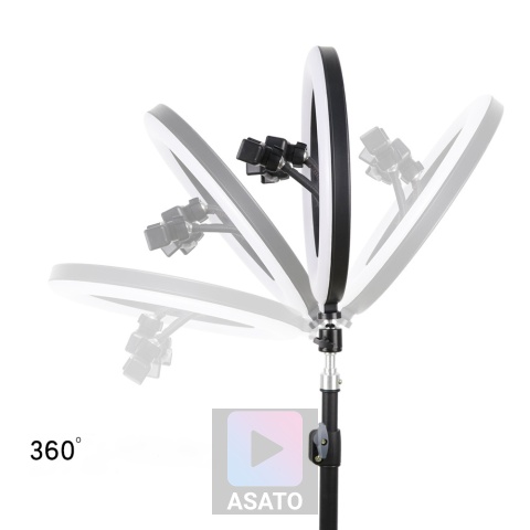 Lampa pierścieniowa LED 80W ze statywem 220 cm do telefonu LED Kosmetyczna