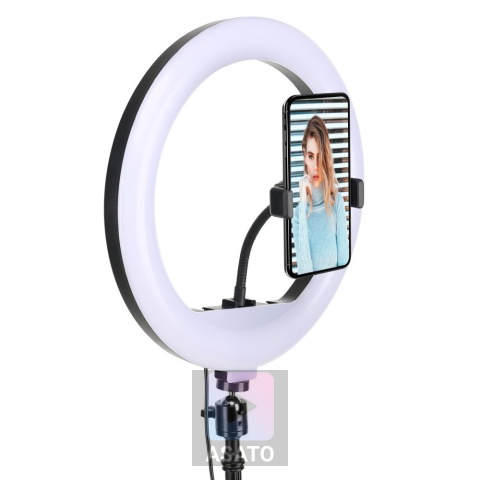 Lampa pierścieniowa LED 80W ze statywem 220 cm do telefonu LED Kosmetyczna