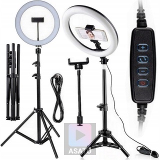 Lampa pierścieniowa LED 80W ze statywem 220 cm do telefonu LED Kosmetyczna