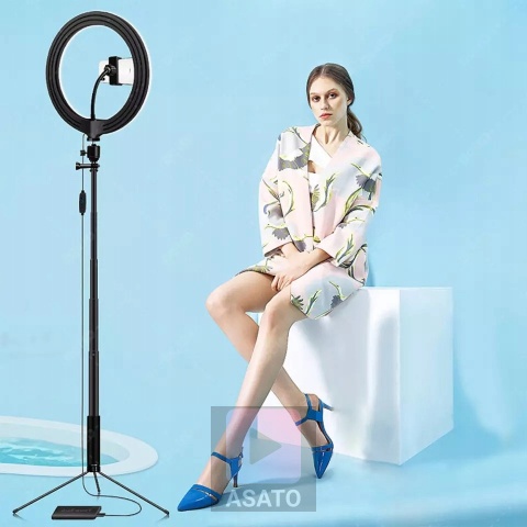 Lampa pierścieniowa LED 80W ze statywem 220 cm do telefonu LED Kosmetyczna