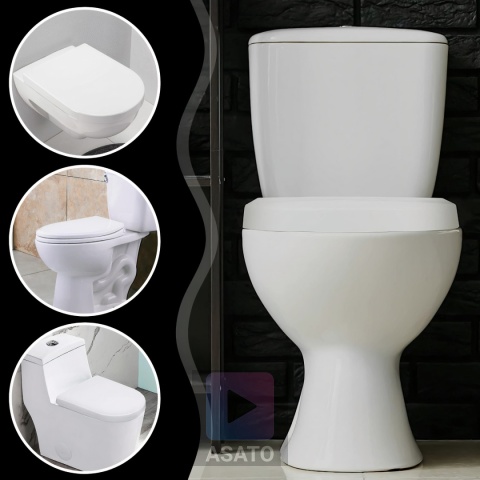 Deska Sedesowa Wolnoopadająca 0041-2 WC Twarda Wypinana Uniwersalna Mocna Klozetowa