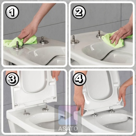 Deska Sedesowa Wolnoopadająca 0041-2 WC Twarda Wypinana Uniwersalna Mocna Klozetowa