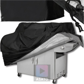 Grill Pokrowiec na Grill Ogrodowy Wodoodporny Mocny Osłona Duży 145x61x117 cm