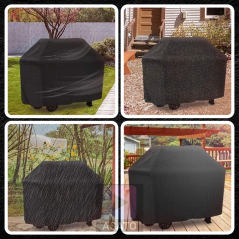 Grill Pokrowiec na Grill Ogrodowy Wodoodporny Mocny Osłona Duży 145x61x117 cm