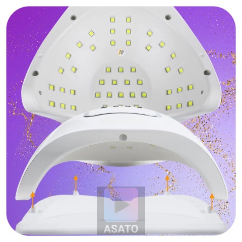Lampa do Paznokci LED UV do Hybryd Żeli Mocna 120W Hybryd SUN LCD ASATO®