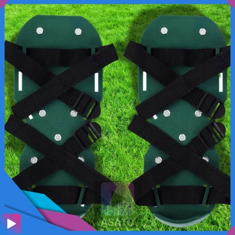Aerator Ogrodowy Do Trawy Trawnika ASATO® - Metalowe Kolce 3,5cm - 2 Nakładki na Buty - Uniwersalny