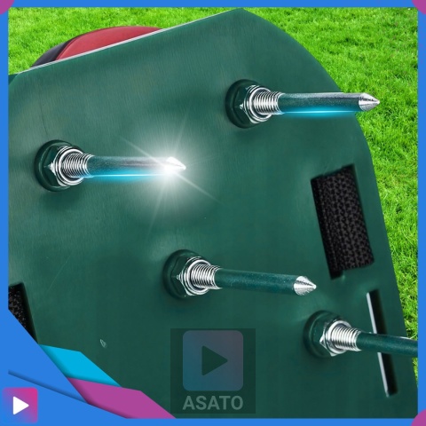 Aerator Ogrodowy Do Trawy Trawnika ASATO® - Metalowe Kolce 3,5cm - 2 Nakładki na Buty - Uniwersalny