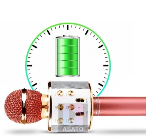 Mikrofon Karaoke Bluetooth RGB Dla Dzieci i Dorosłych