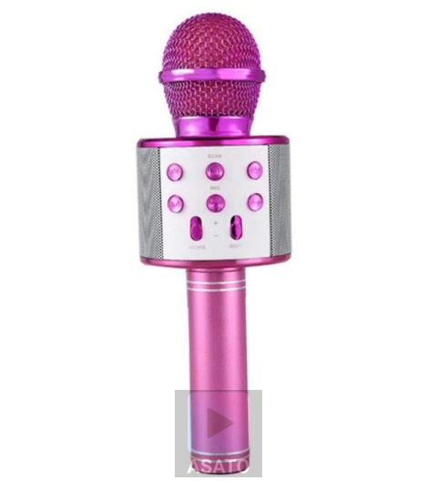 Mikrofon Karaoke Bluetooth RGB Dla Dzieci i Dorosłych