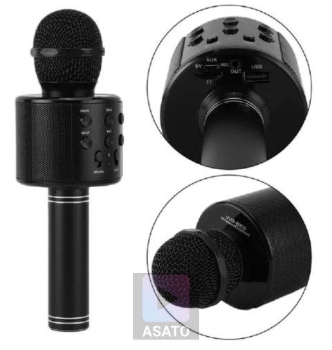 Mikrofon Karaoke Bluetooth RGB Dla Dzieci i Dorosłych