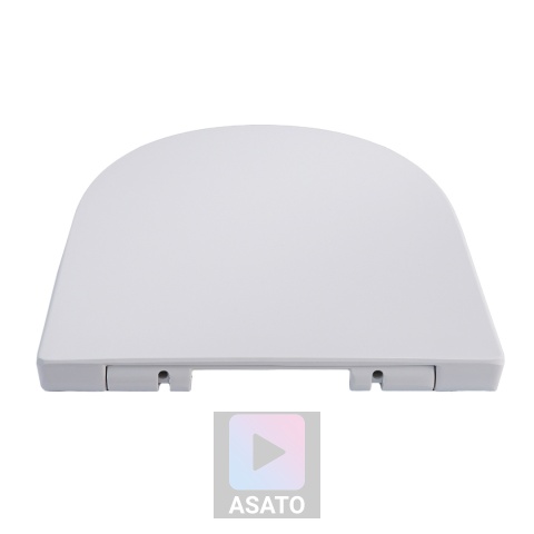 Deska Sedesowa Wolnoopadająca 113 ASATO® Biała Duroplast Antybakteryjna - Uniwersalna 46x36,5cm