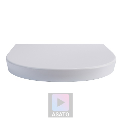 Deska Sedesowa Wolnoopadająca 113 ASATO® Biała Duroplast Antybakteryjna - Uniwersalna 46x36,5cm