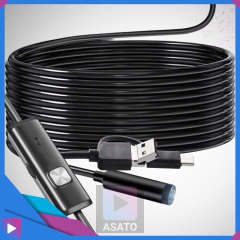 Kamera Endoskop Inspekcyjna ASATO® - 640x480 5m IP67 - Średnica 5mm 6 LED USB/USB-C