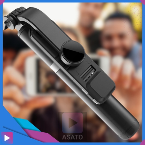Kijek do Selfie Stick z Lampą LED Statyw Tripod + Pilot Bluetooth