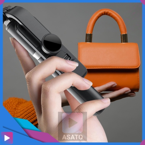 Kijek do Selfie Stick z Lampą LED Statyw Tripod + Pilot Bluetooth