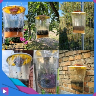 Pułapka na Muchy i Komary z Wabikiem – Worek Bio na Owady, Bez Chemii, 1 szt. ASATO®