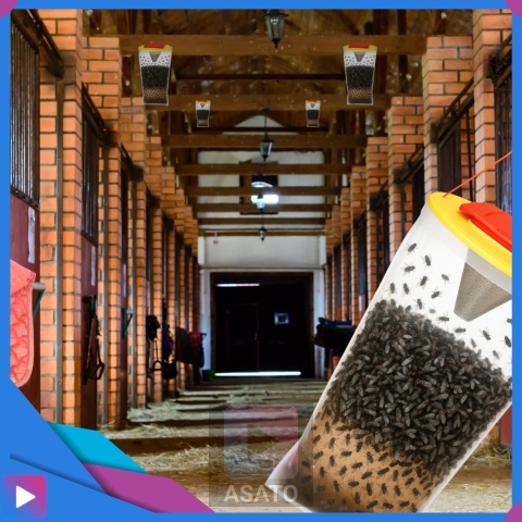 Pułapka na Muchy i Komary z Wabikiem – Worek Bio na Owady, Bez Chemii, 1 szt. ASATO®