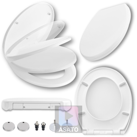 Deska Sedesowa Wolnoopadająca 126 Duroplast Uniwersalna Klapa WC Twarda