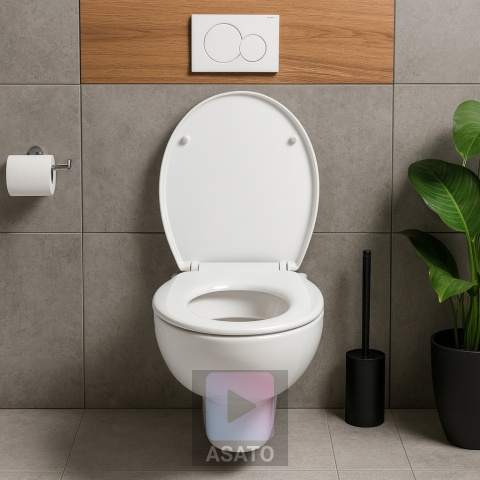 Deska Sedesowa Wolnoopadająca 126 Duroplast Uniwersalna Klapa WC Twarda