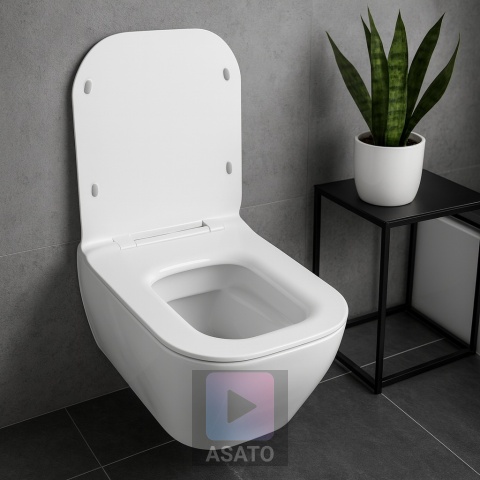 Deska Sedesowa Wolnoopadająca 158 Duroplast Uniwersalna Klapa WC Twarda