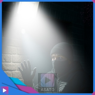 Halogen Naświetlacz LED 50W z Czujnikiem Ruchu i Zmierzchu na Kablu Naświetlacz Zewnętrzny IP65 do Ogrodu i Elewacji ASATO®