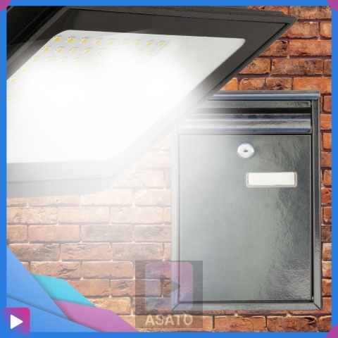 Halogen Naświetlacz LED 50W z Czujnikiem Ruchu i Zmierzchu na Kablu Naświetlacz Zewnętrzny IP65 do Ogrodu i Elewacji ASATO®