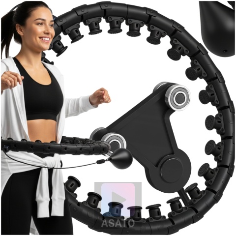 Hula Hop Odchudzające z Obciążeniem i Masażer z Wypustkami FIT
