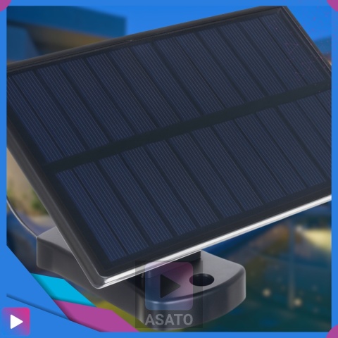 Lampa Solarna 3w1 171 LED Czujnik Ruchu IP44 Panel na Kablu Pilot Zewnętrzna ASATO®