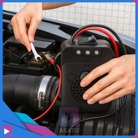 Samochodowy Odstraszacz Gryzoni Kuny Ultradźwiękowy Auto Buzzer LED z Błyskiem 12V ASATO®