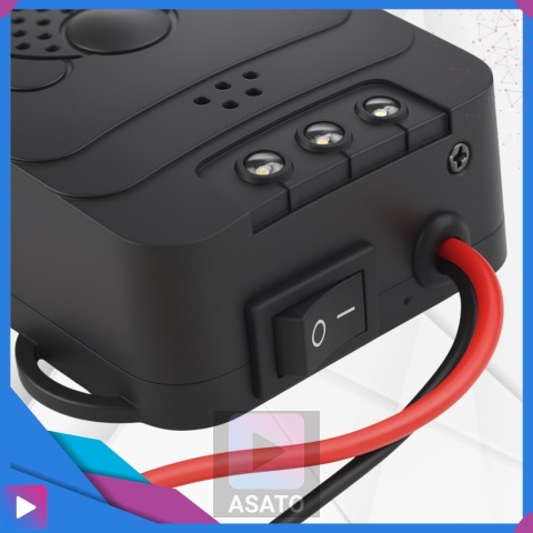 Samochodowy Odstraszacz Gryzoni Kuny Ultradźwiękowy Auto Buzzer LED z Błyskiem 12V ASATO®
