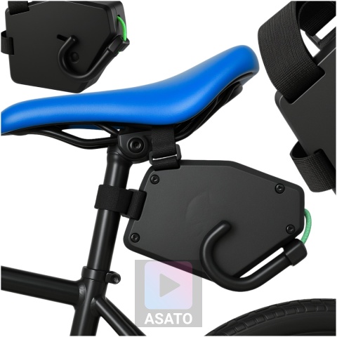 Linka Holownicza do Roweru 2,5m Samozwijalna Hak Rzepy Maks 90kg ASATO®