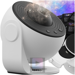 Projektor Gwiazd Kosmosu Planetarium LED 12w1 Lampka Nocna Obrót 360° dla Dzieci i Dorosłych ASATO®