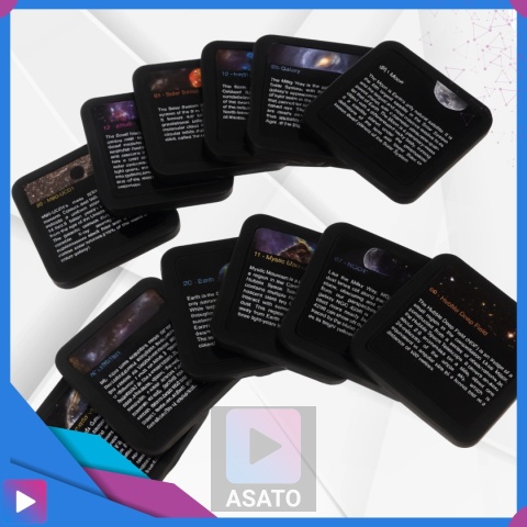Projektor Gwiazd Kosmosu Planetarium LED 12w1 Lampka Nocna Obrót 360° dla Dzieci i Dorosłych ASATO®