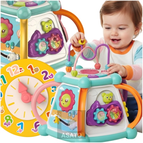 Multikostka Interaktywna 7w1 dla Dzieci Edukacyjna Muzyczna LED Sorter Pianinko ASATO®
