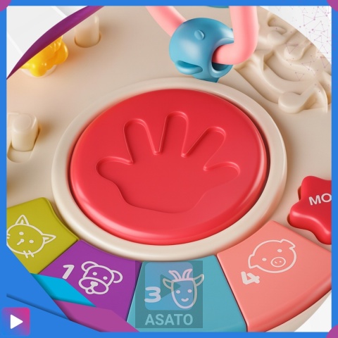 Multikostka Interaktywna 7w1 dla Dzieci Edukacyjna Muzyczna LED Sorter Pianinko ASATO®