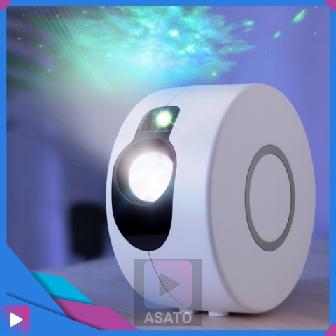 Projektor Gwiazd 3D Kosmos Lampka Nocna LED Mgławica Pilot Laser ASATO®