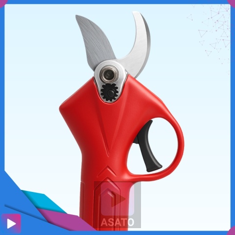 Sekator Akumulatorowy Elektryczne Nożyce do Gałęzi Bezszczotkowy Ogrodowy 120W 48V 1x Akumulator Walizka i Akcesoria ASATO®