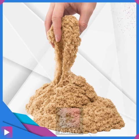 Piasek Kinetyczny Dynamic Sand Zestaw Plac Budowy 750 g Koparka Dźwigi Dla Dzieci ASATO®