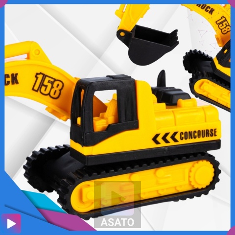 Piasek Kinetyczny Dynamic Sand Zestaw Plac Budowy 750 g Koparka Dźwigi Dla Dzieci ASATO®