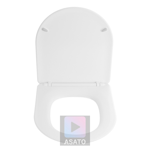 Deska Sedesowa Wolnoopadająca 1046 Biała Duroplast Uniwersalna Klapa WC Twarda