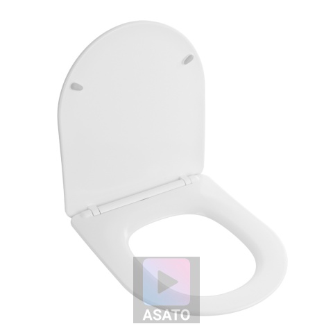 Deska Sedesowa Wolnoopadająca 1046 Biała Duroplast Uniwersalna Klapa WC Twarda