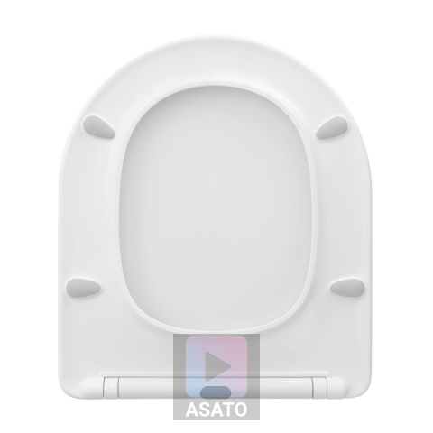 Deska Sedesowa Wolnoopadająca 1046 Biała Duroplast Uniwersalna Klapa WC Twarda
