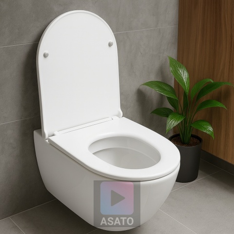 Deska Sedesowa Wolnoopadająca 163 Duroplast Uniwersalna Klapa WC Twarda