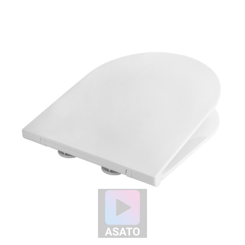 Deska Sedesowa Wolnoopadająca 163 Duroplast Uniwersalna Klapa WC Twarda