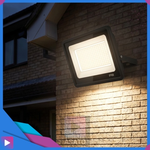 Halogen Naświetlacz LED 50W 4000K IP66 ASATO® Zewnętrzny Lampa Robocza Na Elewację Garaż Warsztat