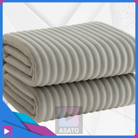 Koc 150x220 cm MikrofibraGruby Puszysty Tłoczony 3D Miękki Ciepły Narzuta Elegancki ASATO®