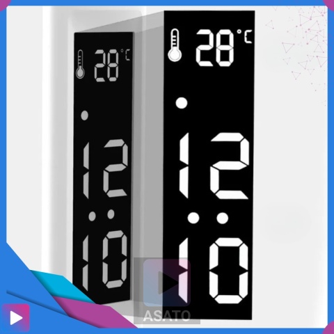 Lampka Biurkowa LED 6w1 Wyświetlacz Zegar Organizer Podwójne Ramiona i USB ASATO®