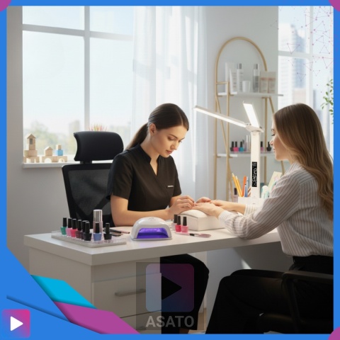 Lampka Biurkowa LED 6w1 Wyświetlacz Zegar Organizer Podwójne Ramiona i USB ASATO®