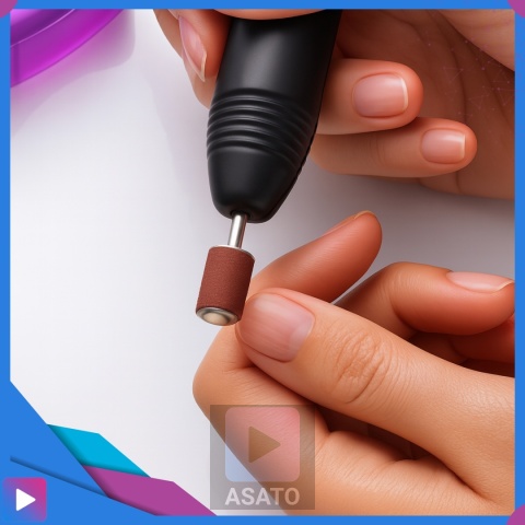 Frezarka do Paznokci 12W Twist&Lock Zestaw Frezów Manicure Pedicure ASATO®